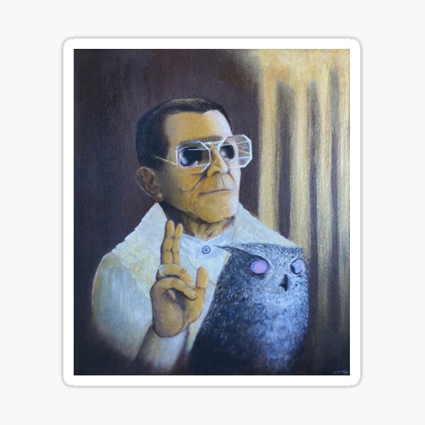 The Shortsighted God of Biomechanics Sticker