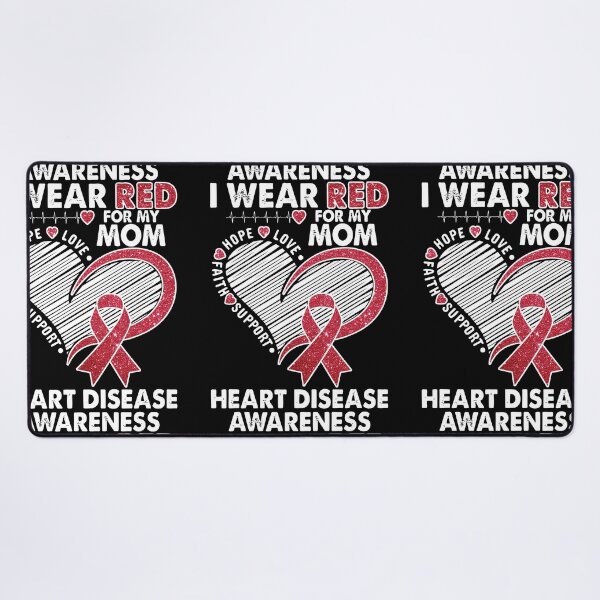 Item preview, I Wear Red For My Mom Heart Disease Awareness CHD Survivors designed and sold by ecomdesign.