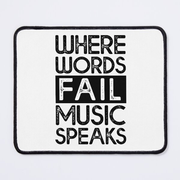 Item preview, Where Words Fail Music Speaks Guitar designed and sold by stickersworld31.