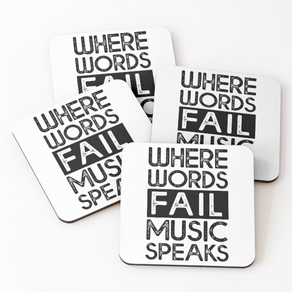 Item preview, Where Words Fail Music Speaks Guitar designed and sold by stickersworld31.