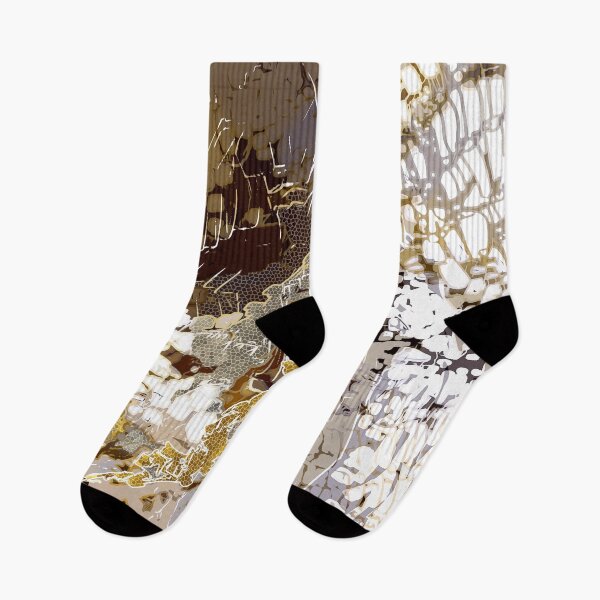Artikelvorschau, Modern, abstract pattern, white, brown, gold entworfen und verkauft von Svitac.