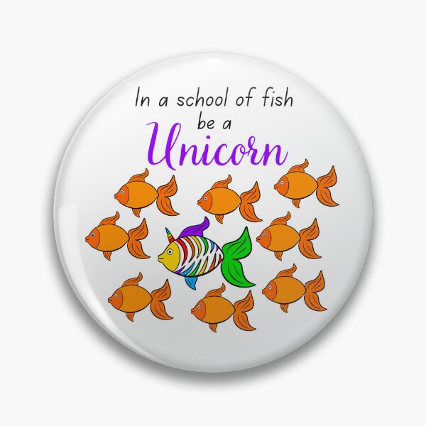 Item preview, In a school of fish be a Unicorn designed and sold by SparkyMae.