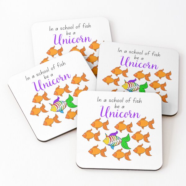 Item preview, In a school of fish be a Unicorn designed and sold by SparkyMae.