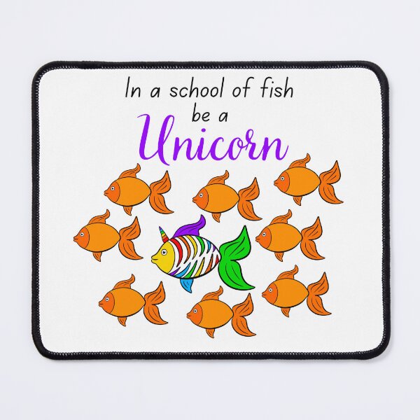 Item preview, In a school of fish be a Unicorn designed and sold by SparkyMae.