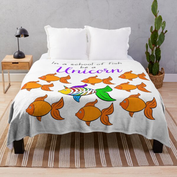 Item preview, In a school of fish be a Unicorn designed and sold by SparkyMae.