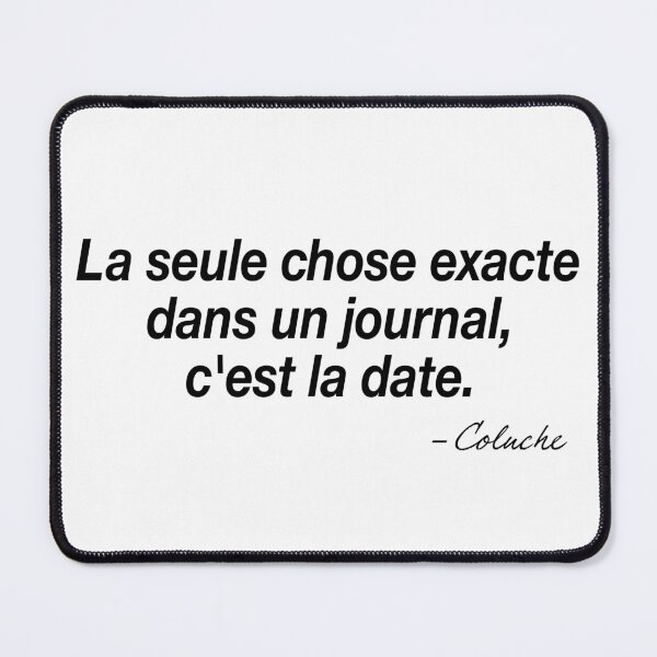 Item preview, Quote Coluche designed and sold by UnPeuDeSerieux.