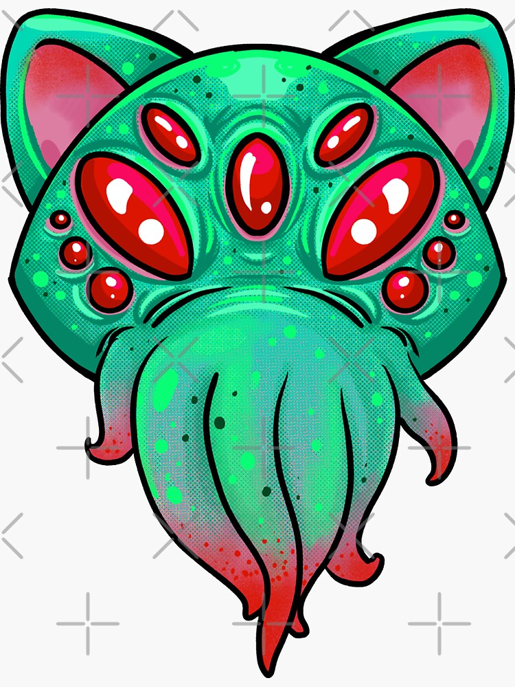 Thumbnail 3 of 3, Sticker, Cathulu designed and sold by HollyPierson.