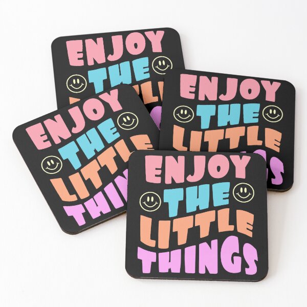 Item preview, Enjoy the little things quote designed and sold by NerdnGeekshop.