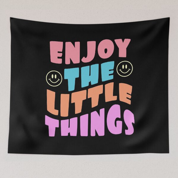 Item preview, Enjoy the little things quote designed and sold by NerdnGeekshop.