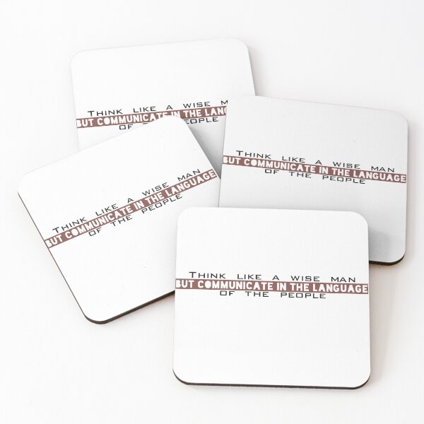 Item preview, Think like a wise man but communicate in the language of the people designed and sold by Badrart.