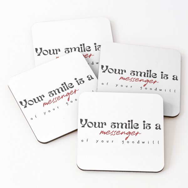 Item preview, Your smile is a messenger of your goodwill designed and sold by Badrart.