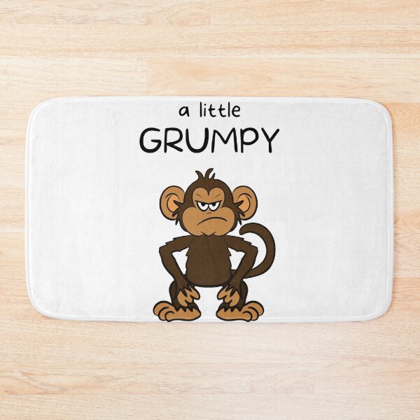 Item preview, A little Grumpy - Monkey Cartoon Drawing designed and sold by SparkyMae.