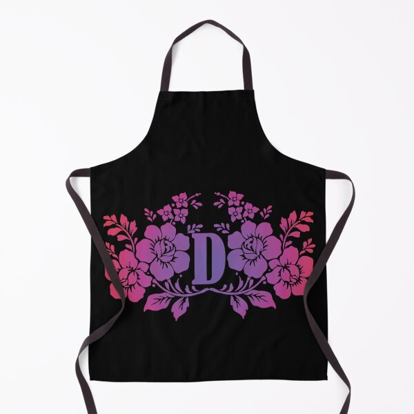 Item preview, Ornamental Letter D, Purple And Red Floral, Monogram Letter Ornament designed and sold by PROMEN Creativity.