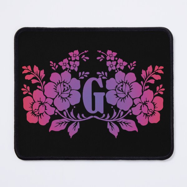 Item preview, Ornamental Letter G, Purple And Red Floral, Monogram Letter Ornament designed and sold by PROMEN Creativity.