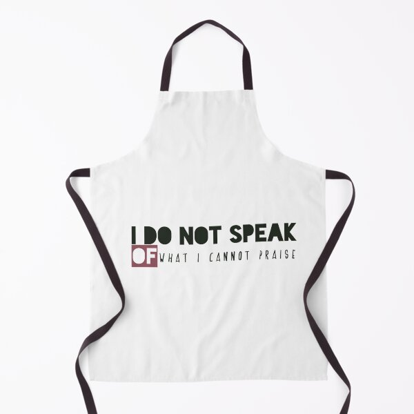 Item preview, I do not speak of what I cannot praise designed and sold by Badrart.