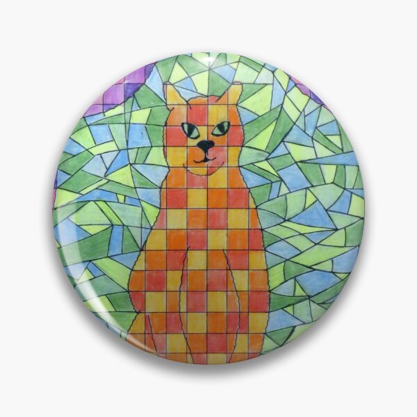 Item preview, 621 - CAT MOSAIC - DAVE EDWARDS - COLOURED PENCILS - 2022 designed and sold by BLYTHART.