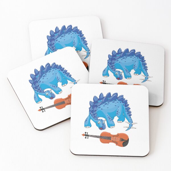 Item preview, Dinosaur Playing Violin ,Funny Good Dinosaur Violin Lovers Cute Blue Design designed and sold by pedrored369.