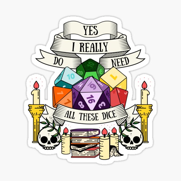 Item preview, yes i really do need all these dice designed and sold by Give Me that Pencil.