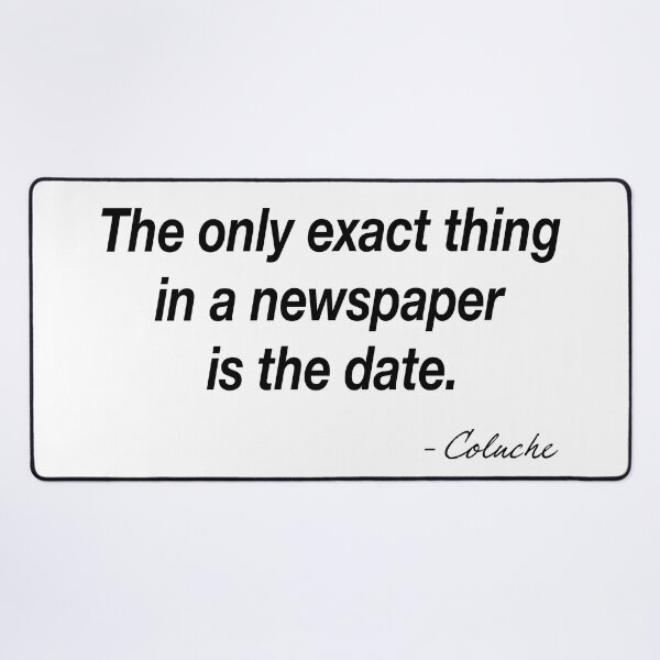 Item preview, Quote Coluche designed and sold by UnPeuDeSerieux.