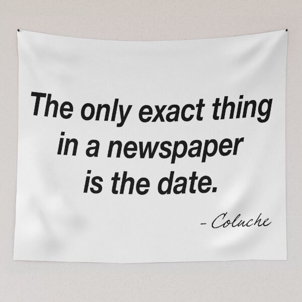 Item preview, Quote Coluche designed and sold by UnPeuDeSerieux.
