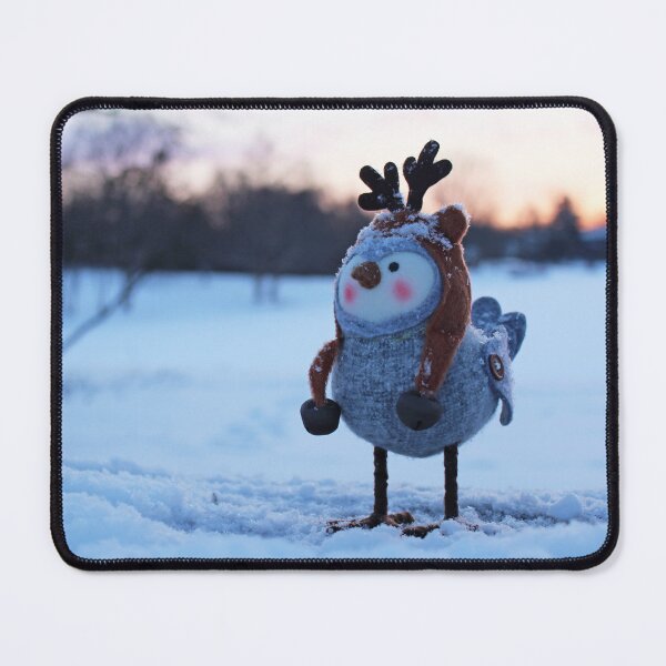 Item preview, Fabric Bird #1 (Reindeer Hat) designed and sold by busybob.