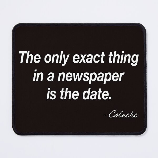 Item preview, Quote Coluche (negative) designed and sold by UnPeuDeSerieux.
