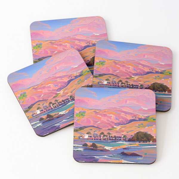 Item preview, California - Coastline - Ocean - Abstract Art - Illustration - Painting - Abstract - Impressionism -Modern Art - California designed and sold by CattlettArt.