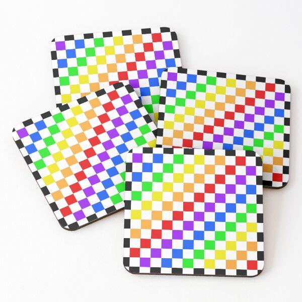 Item preview, Rainbow Checkers designed and sold by CreativImpulses.