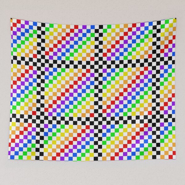 Item preview, Rainbow Checkers designed and sold by CreativImpulses.
