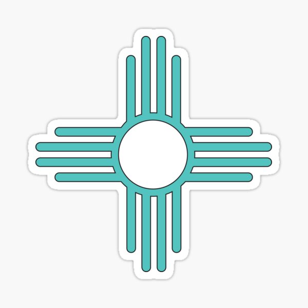 Item preview, Zia Symbol Turquoise  designed and sold by WhatevaFloats.