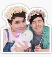 Pastell Dan und Phil Sticker
