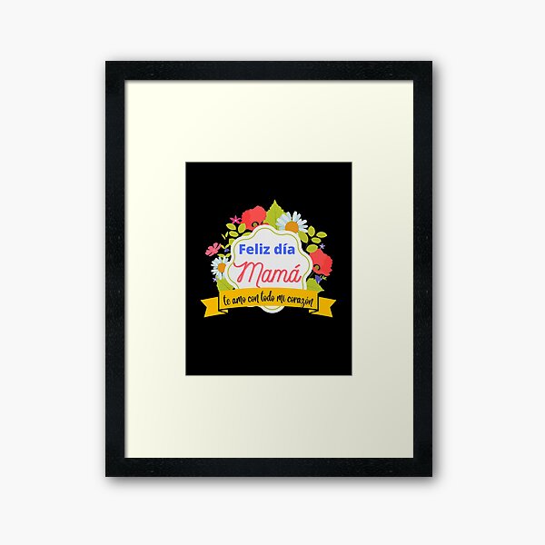 Vista previa del artículo con la obra «Feliz dia de la madre. Te amo con todo mi corazón. Feliz día de la madre. Te amo con todo mi corazón», diseñado y vendido por SusySell.