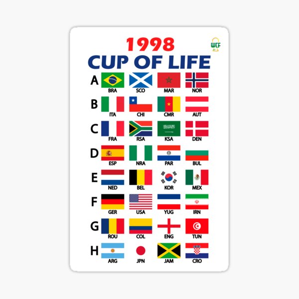 Cup of Life 1998 - White Sticker
