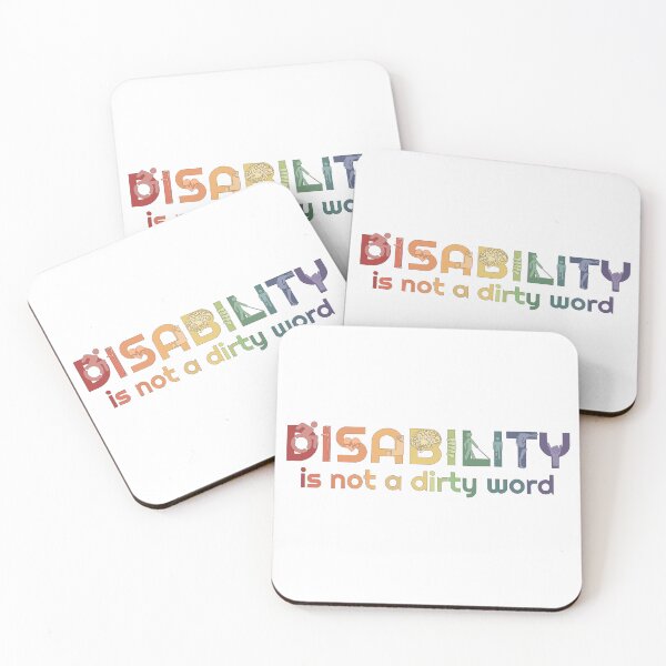 Item preview, Disability is not a dirty word (Rainbow) designed and sold by neatchicdesigns.