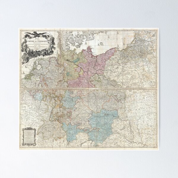 Item preview, Map of the Empire of Germany 1794 designed and sold by dankmemefriend.