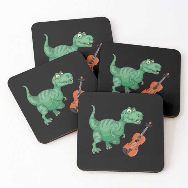 Item preview, Dinosaur Playing Violin ,Funny Good Dinosaur Violin Lovers Green Design designed and sold by pedrored369.