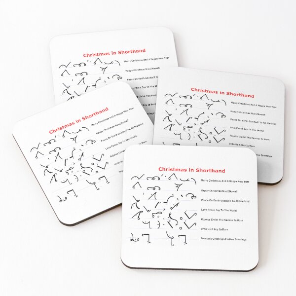 Item preview, Christmas in Pitman Shorthand: writing, Christmas, gift idea, decor, accent piece, Christmas greeting, Christmas holidays designed and sold by Becky Hunter.