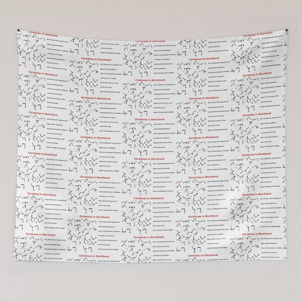 Item preview, Christmas in Pitman Shorthand: writing, Christmas, gift idea, decor, accent piece, Christmas greeting, Christmas holidays designed and sold by Becky Hunter.