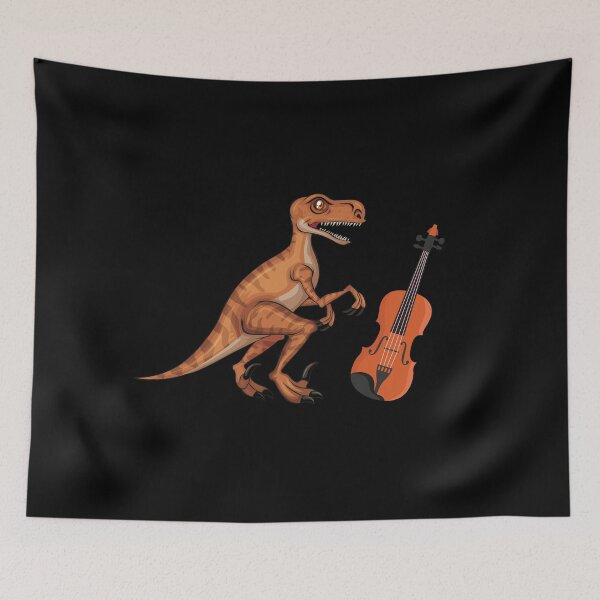 Item preview, Dinosaur Playing Violin ,Funny Good Dinosaur Violin Lovers Art designed and sold by pedrored369.