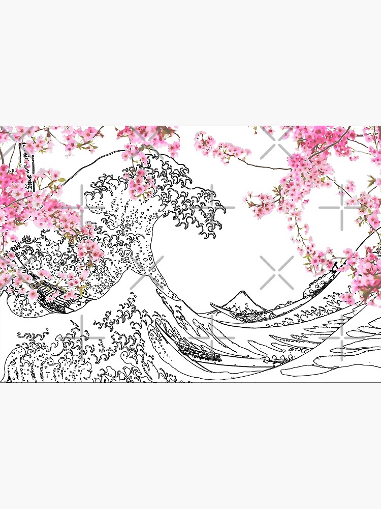 Illustration Cherry Blossom in Japan - The Wave