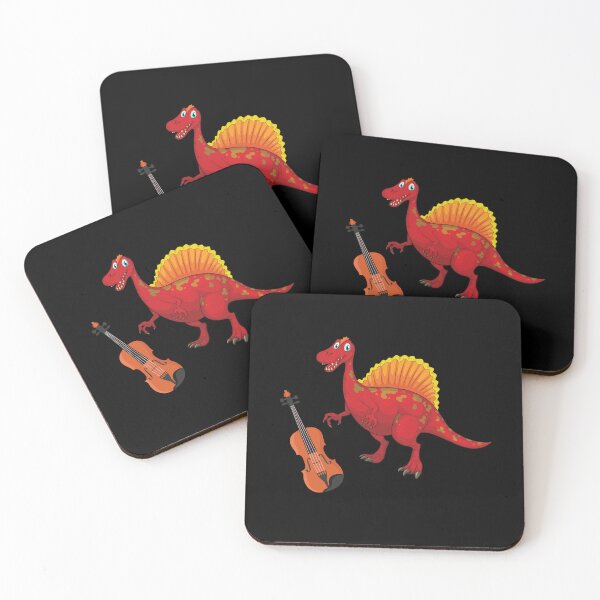 Item preview, Dinosaur Playing Violin ,Funny Good Dinosaur Violin Lovers Red Design designed and sold by pedrored369.