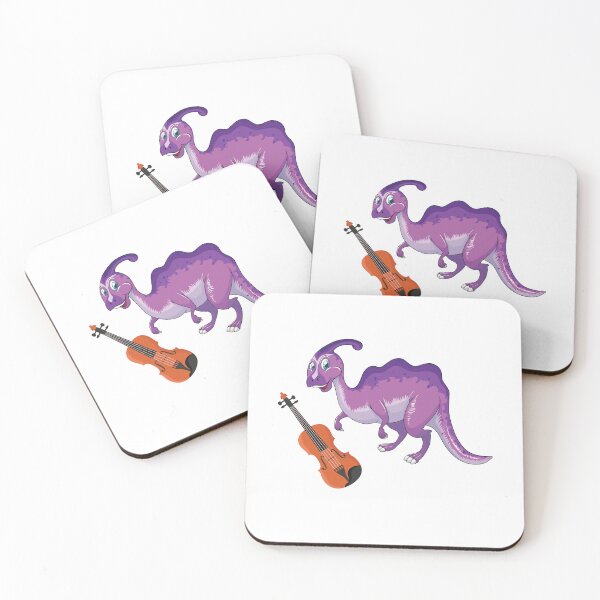 Item preview, Dinosaur Playing Violin ,Funny Good Purple Dinosaur Violin Lovers Art designed and sold by pedrored369.