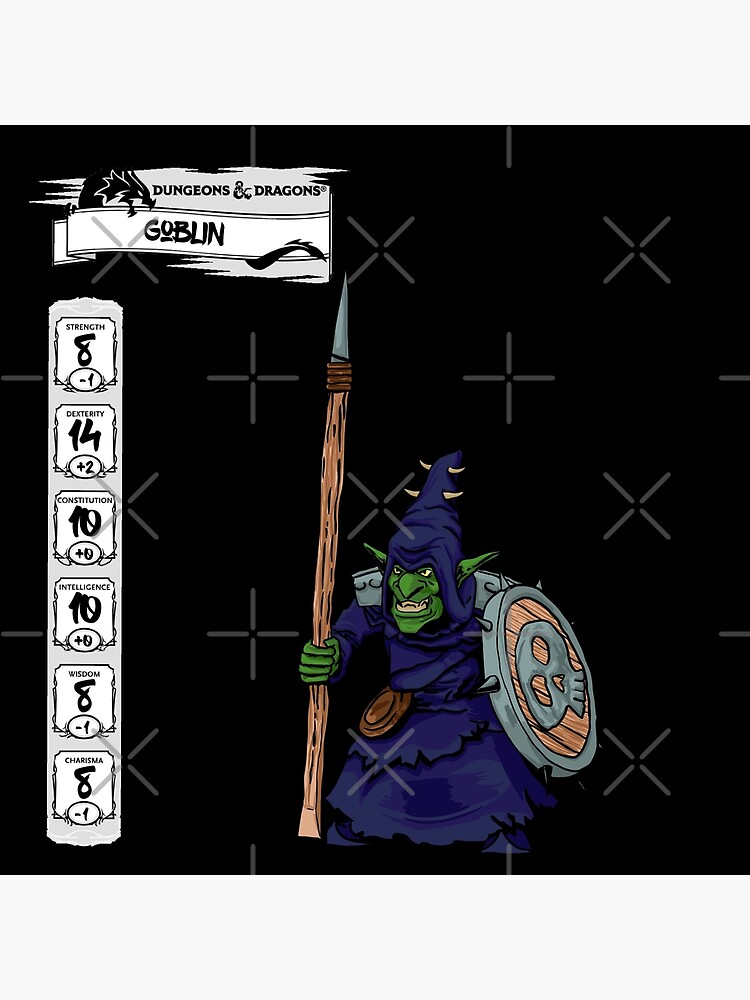 "DND Standard Goblin Stats" Poster for Sale by BlackOrc Redbubble
