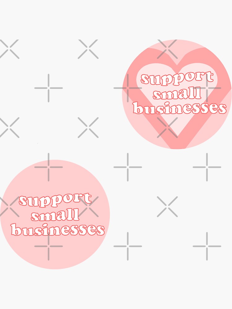 Thumbnail 3 of 3, Sticker, support small businesses sticker set designed and sold by islandchicart.