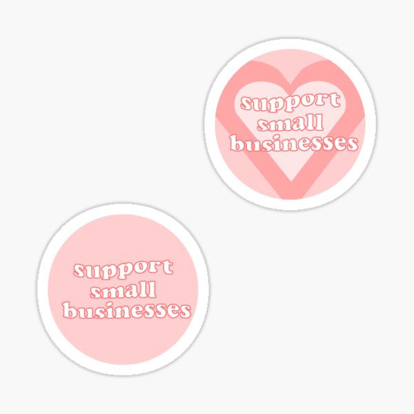 Item preview, support small businesses sticker set designed and sold by islandchicart.