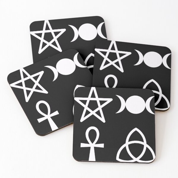 Item preview, Pagan Symbols - Wiccan Symbols - Stickers Shirts - Goth Fashion -Pagan designed and sold by CattlettArt.