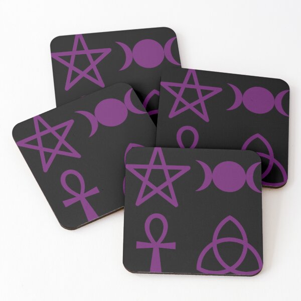 Item preview, Purple - Pagan Symbols - Wiccan Symbols - Stickers Shirts - Goth Fashion -Pagan designed and sold by CattlettArt.