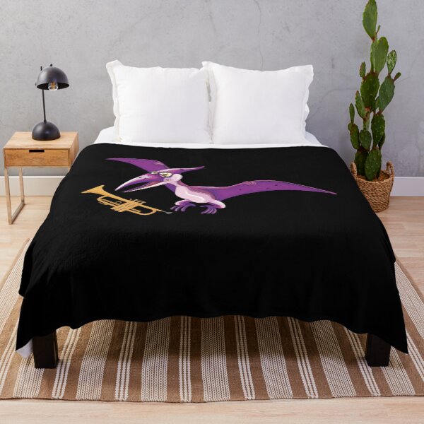 Item preview, Dinosaur Playing Trumpet ,Funny Good Dinosaur Trumpet Lovers Simple Flying Design designed and sold by pedrored369.