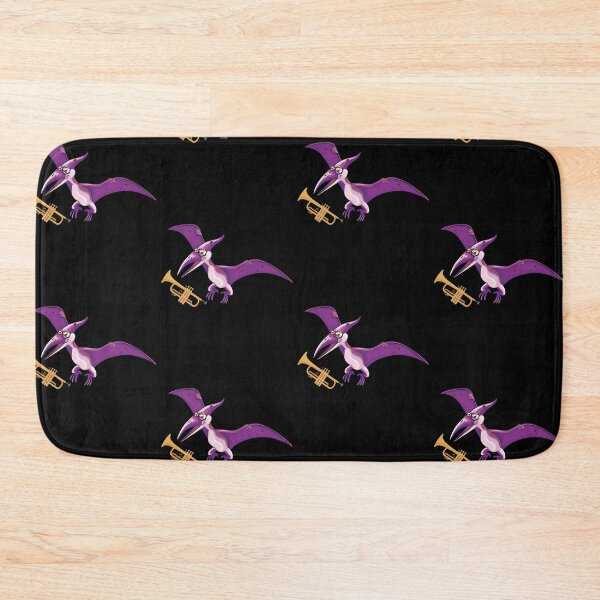 Item preview, Dinosaur Playing Trumpet ,Funny Good Dinosaur Trumpet Lovers Simple Flying Design designed and sold by pedrored369.