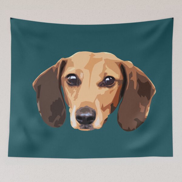 Item preview, Dachshund Weiner Dog Pop Art - Cute - WPAP designed and sold by inkandmoth.